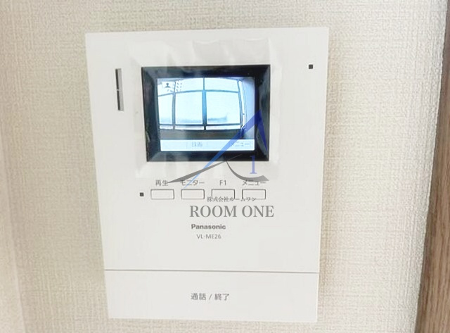プチ・メゾン　アオトのセキュリティ|モニター付きインターホンです。
