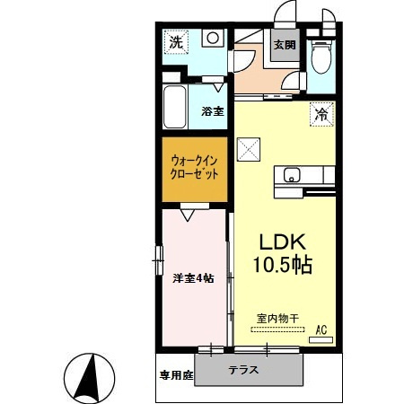 セイシェル・大山Ⅱの間取り|使い勝手の良い間取りです♪