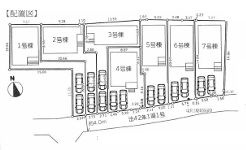 厚木市金田4期　新築一戸建て　7号棟の区画図|配置図