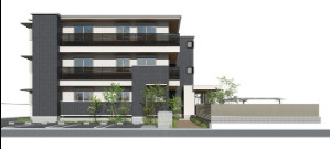 【外観パース】 | (仮称)D-ROOM八尾市東本町3丁目
