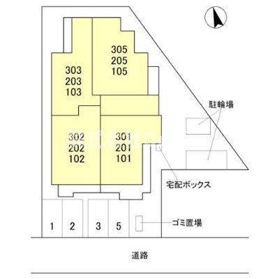 【区画図】 | (仮称)D-ROOM八尾市東本町3丁目