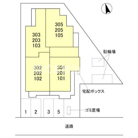 【区画図】 | (仮称)D-ROOM八尾市東本町3丁目