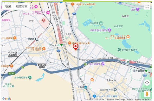 ★仲介手数料無料★VAUNT NOUVELLE YOYOGI（利用用途は複数あります、実需でも投資でも両方ともバランスがいいいです）の地図