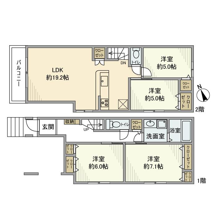 中央戸建の間取り