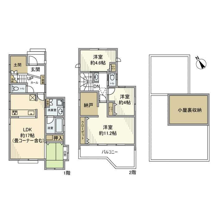下新倉戸建の間取り