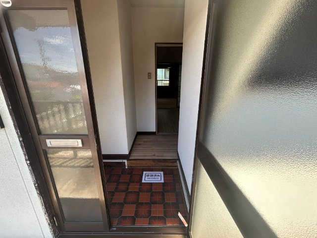 岩永アパートの玄関