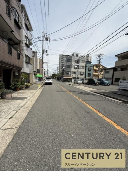 平尾2丁目土地の前面道路含む現地写真