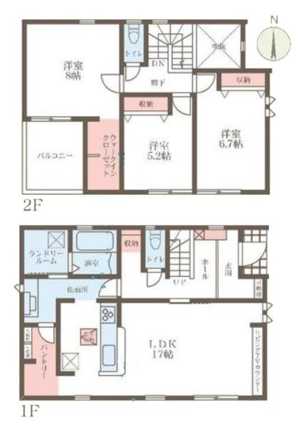 リーブルガーデン平松 ４号棟 ／新築一戸建の間取り