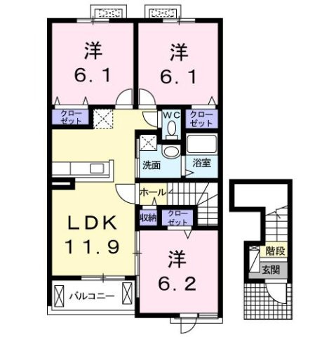 【間取り】 | クラールプレディエＡ