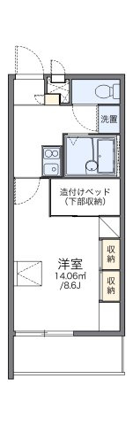 レオパレスＩＭＡＢＡＲＩ中央の間取り