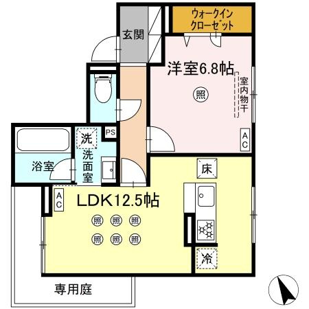 サニーサイド箱崎の間取り