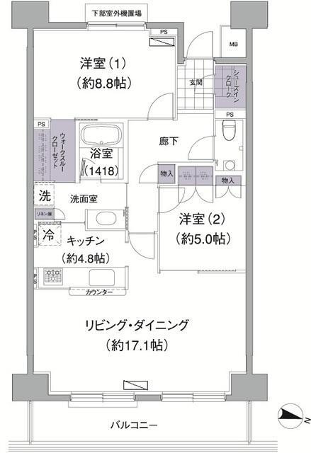 アビティ目黒の間取り