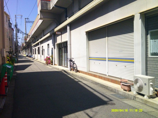 阪急夙川サンらいふ　西宮市西田町貸店舗の外観|南側前面公道より