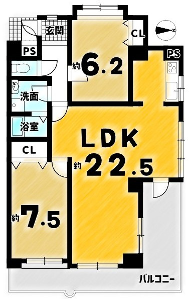 パークテラス桃山の間取り
