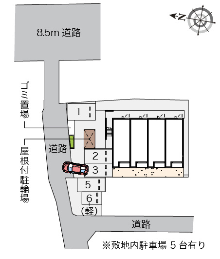 レオネクストプランドールの駐車場