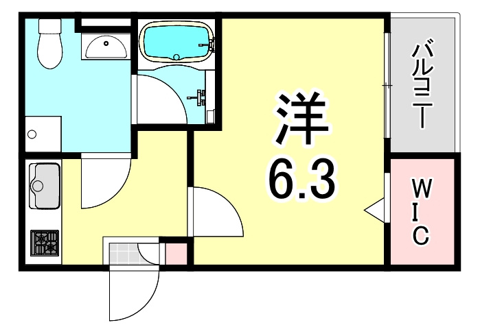 ロワジール宝塚の間取り