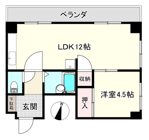土屋ビルの間取り