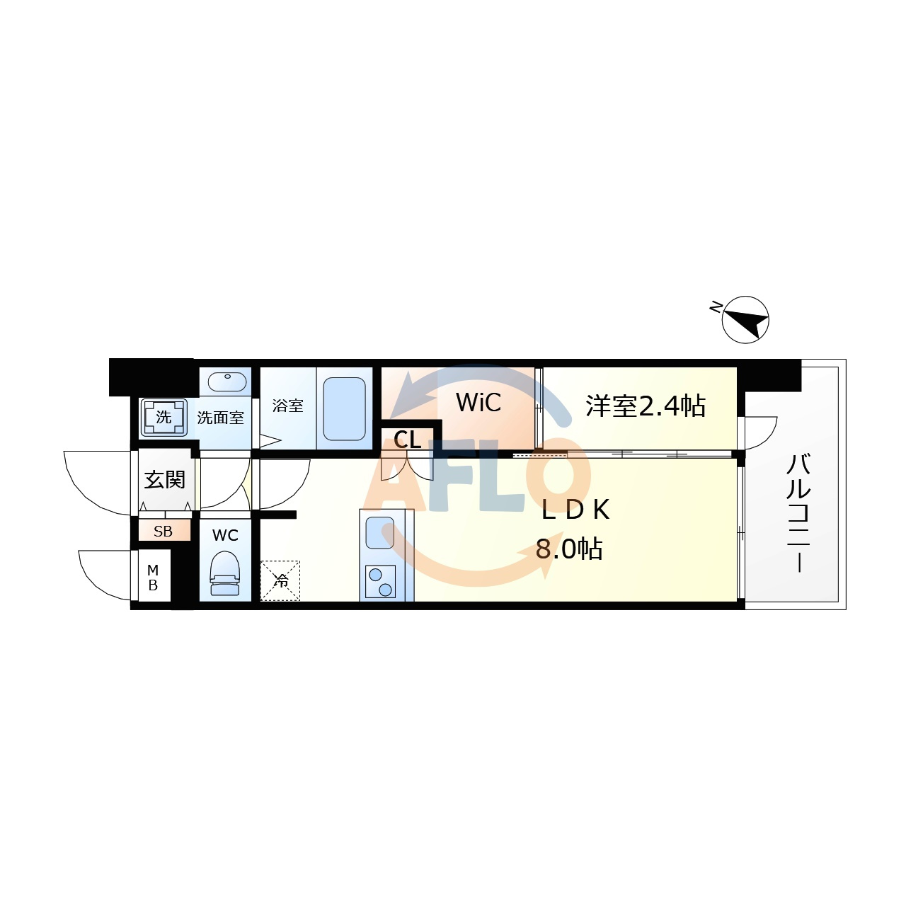 セレニテ阿波座ミラクの間取り|セレニテ阿波座ミラク　間取り