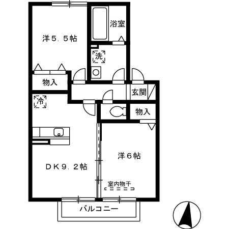 ラトンラヴール　Ⅰ番館の間取り