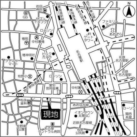 プレサンス名古屋STATIONザ・シティの地図