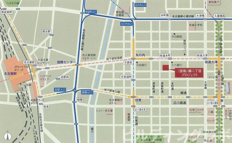 ＯＲＥ錦二丁目ビルの地図