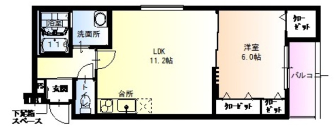 【間取り】 | フジパレス諏訪ノ森Ⅵ番館