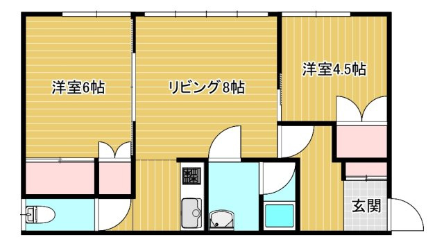 孝武マンションの間取り