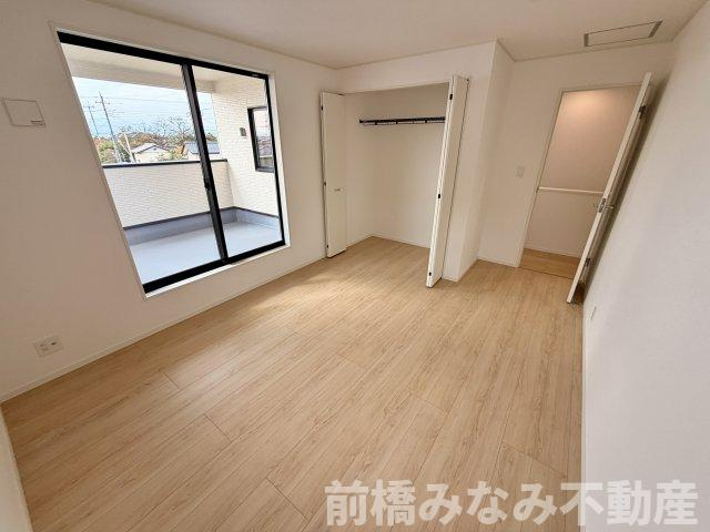 【新築】前橋市堀之下町第1　２号棟(全４棟)　クレイドルガーデン　新築建売分譲の洋室|きれいな洋室です