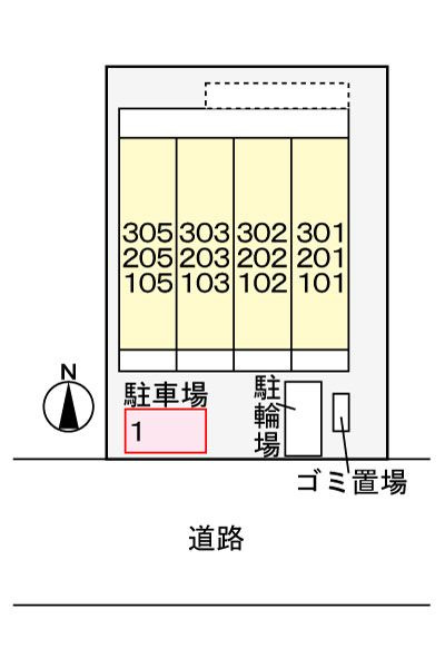 フレグラント　オリーブの駐車場