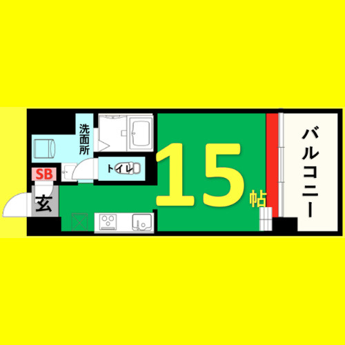 S-FORT六番町　名古屋市賃貸　仲介手数料無料の間取り