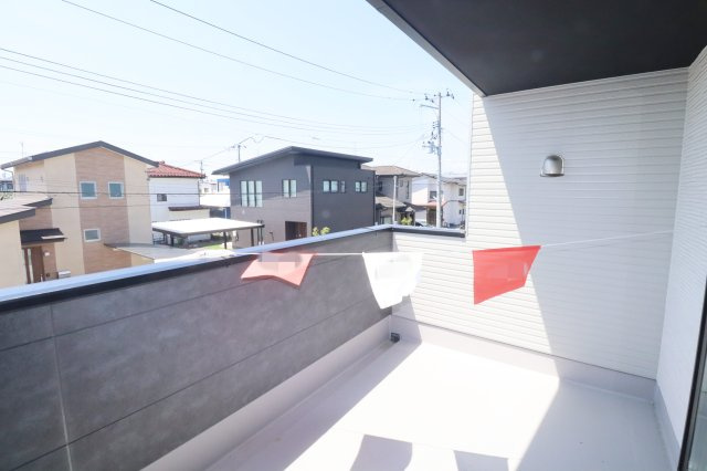 郡山市静町第７　　　  1号棟　　　　大成小学校、郡山第7中学区　のバルコニー