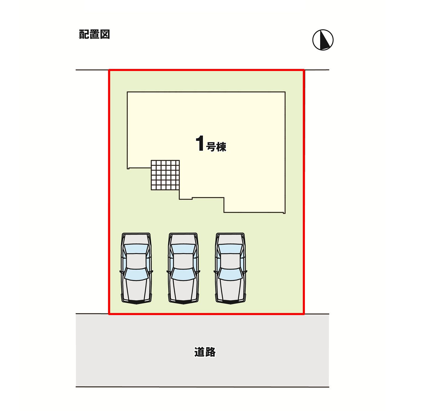 郡山市静町第７　　　  1号棟　　　　大成小学校、郡山第7中学区　の区画図