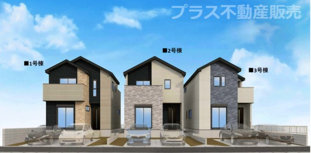 【外観】 | 福岡市南区警弥郷3丁目3期　3号棟（全3棟）【仲介手数料無料・0円】 | 建築中の物件は、お近くのモデルハウスも一緒にご覧頂けます。