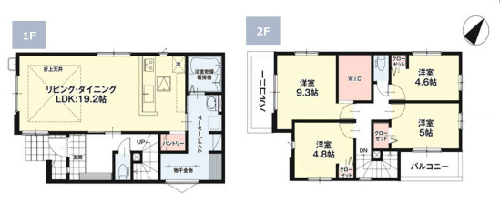 【間取り】 | 福岡市南区警弥郷3丁目3期　3号棟（全3棟）【仲介手数料無料・0円】 | 平日、土日祝日もお好きな日時にご見学可能です。お気軽にお問合せ下さい。