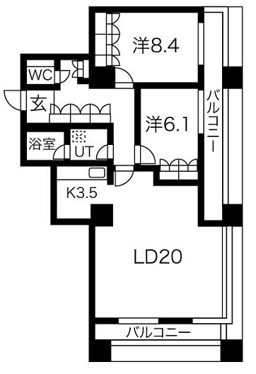 港区芝浦３丁目の賃貸マンションの間取り