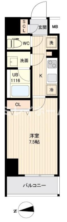 レジデンス大鳥居の間取り