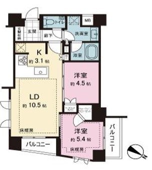 ザ・ライオンズ池袋の間取り