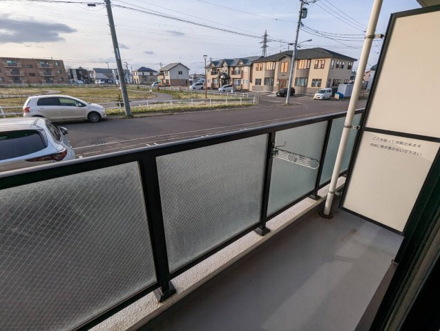 アビタパークサイド昭和中央のバルコニー