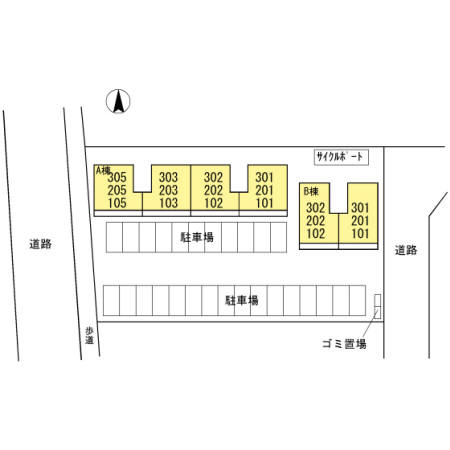 【区画図】 | セジュールDH Ａ棟