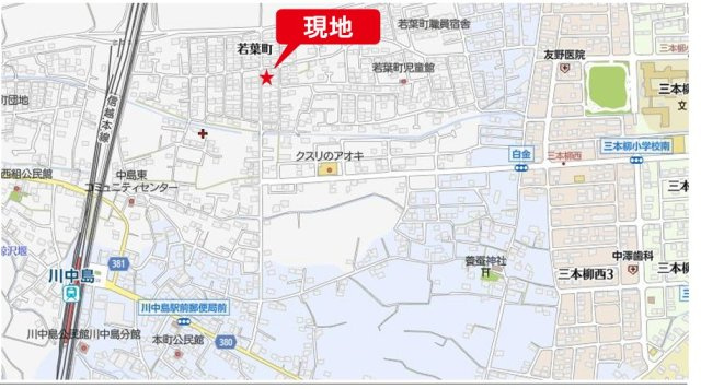 長野市 川中島町四ツ屋　中古戸建の地図|案内図