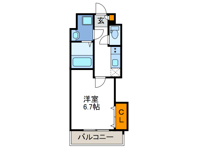 Luxe田辺の間取り