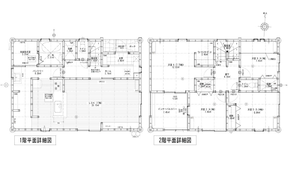 佐伯区美鈴が丘東２丁目　新築一戸建ての間取り