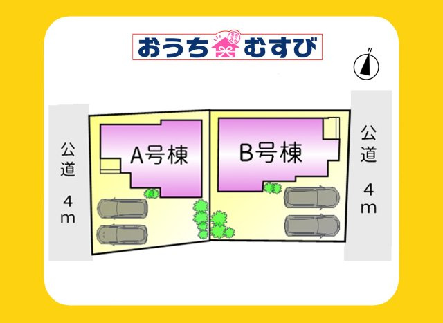 春日井市大手田酉町3丁目(全2棟)の区画図