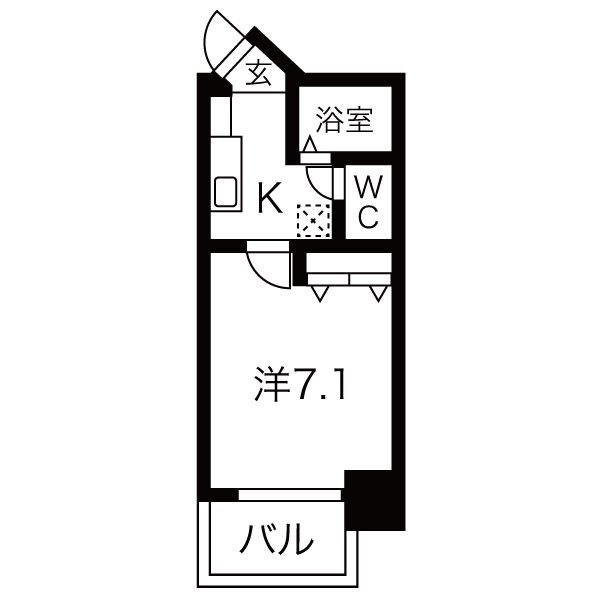 グレイス名駅北の間取り