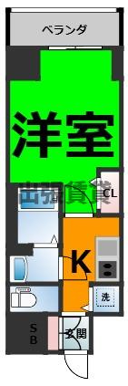 仲介手数料０円！M-Luxe丸の内の間取り