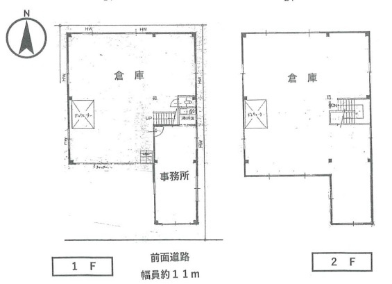 川口市前川２丁目の倉庫の間取り