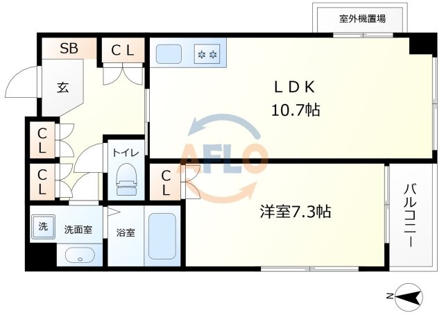 KHEの間取り|K・H・E　開放感のある間取り