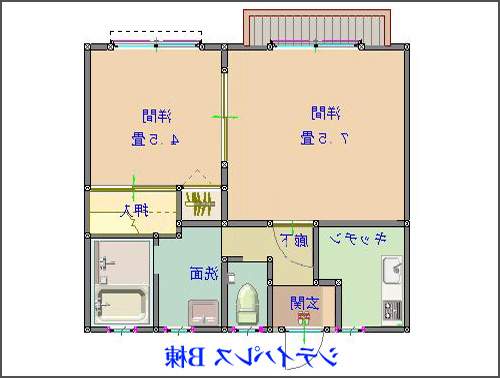 シティパレスB棟の間取り