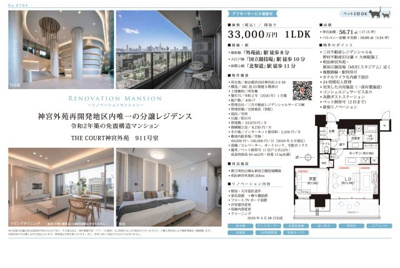 【その他】 | THE COURT神宮外苑　仲介手数料無料＋100万円現金プレゼント中
