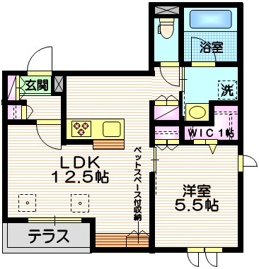 あざみ野１丁目メゾンの間取り